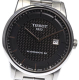 Tissot Luxury Powermatic 80 Black Dial Silver Steel Strap Watch for Men - T086.407.11.201.02