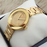 Movado Bold Gold Dial Gold Steel Strap Watch For Women - 3600382