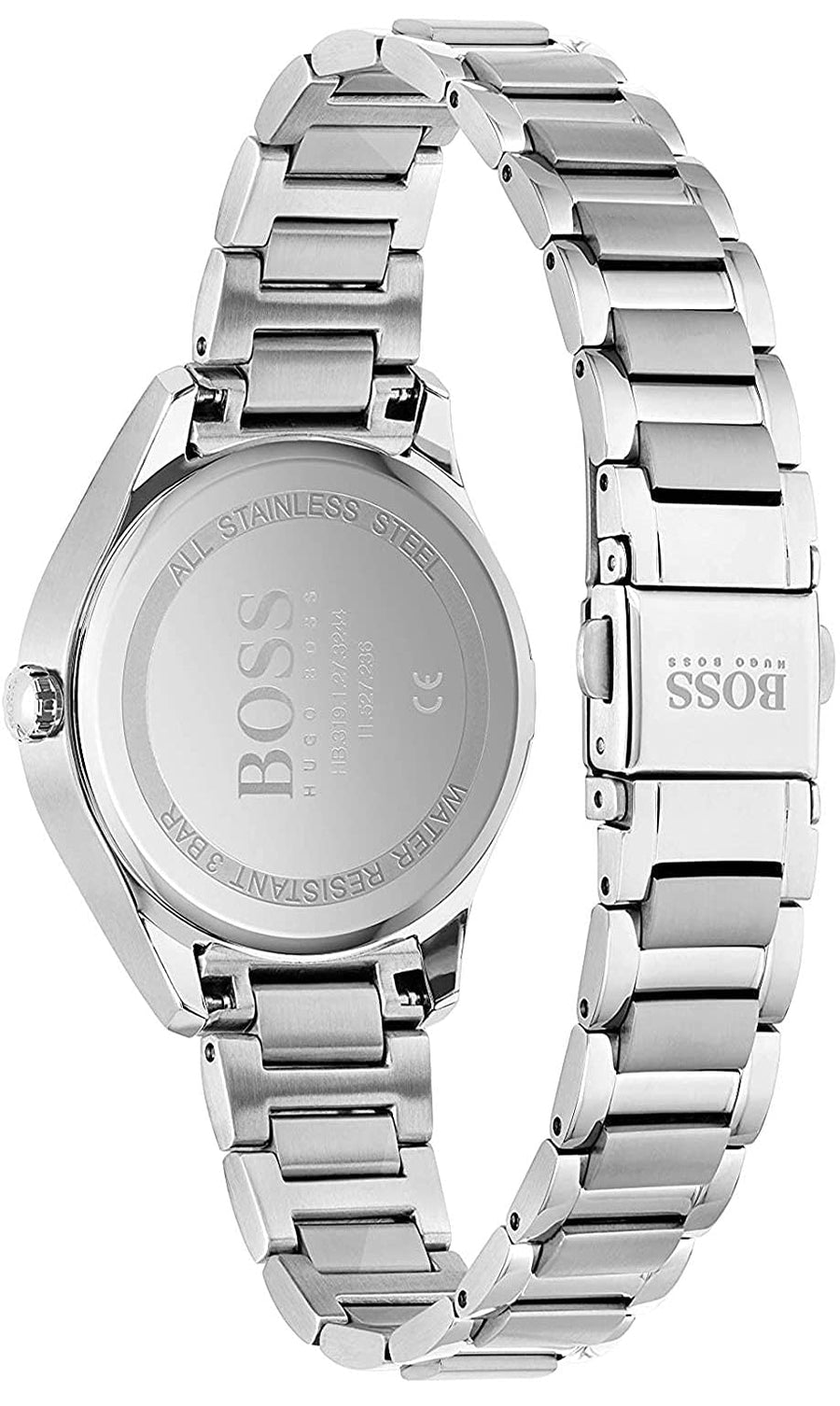 Hugo Boss Grand Course Blue Dial Silver Steel Strap Watch for Women - 1502583