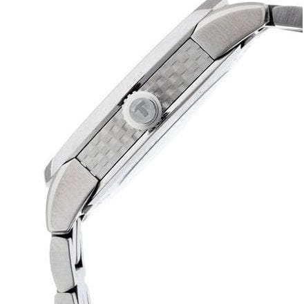 Tissot T Classic Luxury Powermatic 80 White Dial Silver Steel Strap Watch For Men - T086.408.11.016.00