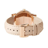 Burberry The City Beige Dial Beige Leather Strap Watch for Women - BU9109