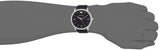 Emporio Armani Kappa Analog Quartz Black Dial Black Leather Strap Watch For Men - AR11013