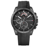 Tommy Hilfiger Decker Black Dial Black Rubber Strap Watch for Men - 1791352