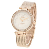 Coach Park Mother of Pearl Dial Rose Gold Mesh Bracelet Watch for Women - 14503511