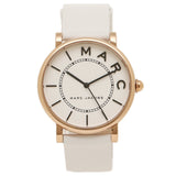 Marc Jacobs Roxy White Dial White Leather Strap Watch for Women - MJ1561