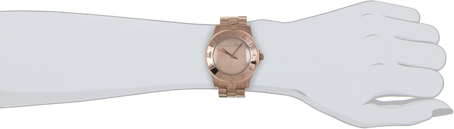 Marc Jacobs Amy Brown Dial Brown Steel Strap Watch for Women - MBM3128