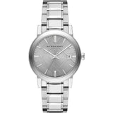 Burberry The City Silver Dial Silver Steel Strap Watch for Women - BU9035