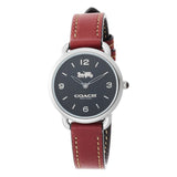 Coach Delancey Black Dial Brown Leather Strap Watch for Women - 14502792