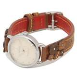 Coach Delancey White Dial Floral Brown Leather Strap Watch for Women - 14502761