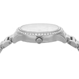 Michael Kors Sage Three-Hand White Dial Silver Steel Strap Watch for Women - MK4807