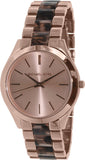 Michael Kors Runway Rose Gold Dial Two Tone Steel Strap Watch for Women - MK4301