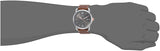 Fossil Commuter Grey Dial Brown Leather Strap Watch for Men - FS5417