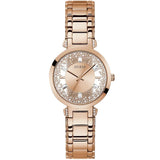 Guess Crystal Clear Rose Gold Dial Rose Gold Steel Strap Watch for Women - GW0470L3