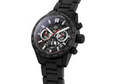 Tag Heuer Carrera Automatic Chronograph Black Dial Black Steel Strap Watch for Men - CBG2090.BH0661