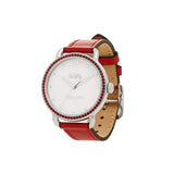 Coach Delancey White Dial Red Leather Strap Watch for Women - 14502878