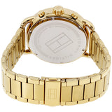 Tommy Hilfiger Quartz White Dial Gold Steel Strap Watch for Men - 1791455