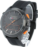 Tommy Hilfiger Jeans Analog Black Dial Black Silicone Strap Watch For Men - 1791763