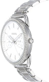 Fossil Tailor White Dial Silver Steel Strap Watch for Women - ES4262