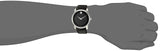 Movado Museum Black Dial Black Leather Strap Watch For Men - 606502