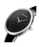 Calvin Klein Seduce Black Dial Two Tone Steel Strap Watch for Women - K4E2N111