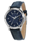 Maserati Circuito Blue Dial Blue Leather Strap Watch For Men - R8851127003