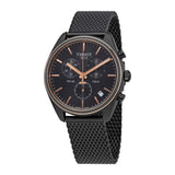 Tissot T Classic PR 100 Black Anthracite Dial Black Mesh Bracelet Watch For Men - T101.417.23.061.00