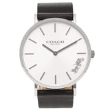 Coach Perry White Dial Black Leather Strap Watch for Women - 14503115