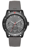 Michael Kors Cunningham Multifunction Grey Dial Grey Rubber Strap Watch For Men - MK7164