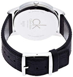 Calvin Klein City Quartz Black Dial Black Leather Strap Watch for Men - K2G2G1C3