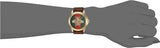 Gucci G Timeless Quartz Green & Red Dial Brown Leather Strap Watch For Men - YA126451