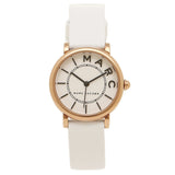 Marc Jacobs Roxy White Dial White Leather Strap Watch for Women - MJ1562