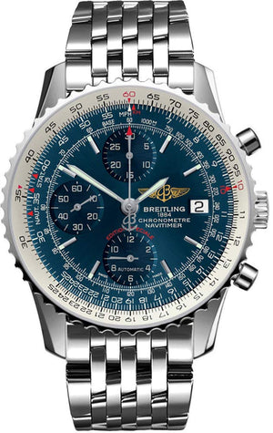 Breitling Navitimer Heritage Special Edition Blue Dial Silver Steel Strap Mens Watch - A1332412/C942