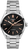 Tag Heuer Carrera Black Dial Silver Steel Strap Watch for Men - WBN2113.BA0639