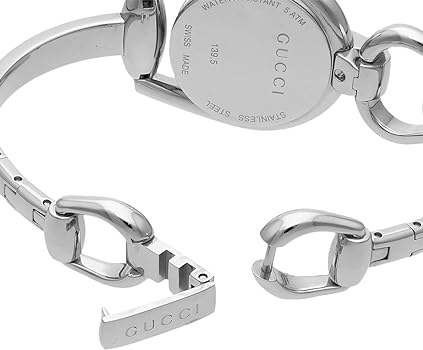 Gucci Horsebit Collection Diamonds Mother of Pearl Dial Silver Steel Strap Watch For Women - YA139505
