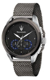 Maserati Traguardo Chronograph Black Dial Mesh Bracelet Watch For Men - R8873612006