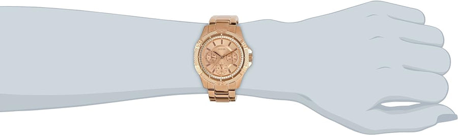 Guess Phantom Mini Rose Gold Dial Rose Gold Steel Strap Watch for Women - W0235L3
