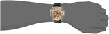 Fossil Grant Chronograph Cream Dial Brown Leather Strap Watch for Men - ME3122