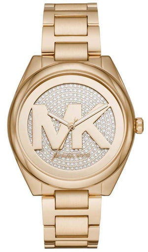 Michael Kors Runway Gold Dial Gold Steel Strap Watch for Women - MK5473