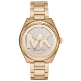 Michael Kors Runway Gold Dial Gold Steel Strap Watch for Women - MK5786