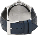 Gucci G Timeless Quartz Blue Dial Blue Leather Strap Watch For Men - YA1264032