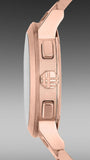 Burberry The City Grey Dial Rose Gold Steel Strap Watch for Men - BU9353