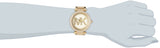 Michael Kors Parker Diamonds Gold Dial Gold Steel Strap Watch for Women - MK5784