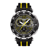 Tissot T Race Thomas Luthi Chronograph Grey Dial Black Rubber Strap Watch For Men - T092.417.27.067.00