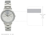 Hugo Boss Prima Silver Dial Silver Steel Strap Watch for Women - 1502570