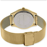 Michael Kors Slim Runway Champagne Dial Gold Mesh Bracelet Watch for Women - MK3282