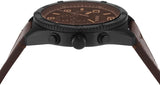 Fossil Brox Multifunction Brown Dial Brown Leather Strap Watch for Men - BQ2802