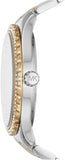 Michael Kors Layton Quartz Silver Dial Two Tone Steel Strap Watch For Women - MK6899