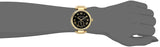 Michael Kors Skylar Black Dial Gold Steel Strap Watch for Women - MK5989