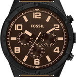 Fossil Brox Multifunction Brown Dial Brown Leather Strap Watch for Men - BQ2802