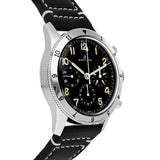 Breitling Avi Ref. 765 1953 Re-Edition Black Dial Black Leather Strap Watch for Men - AB0920131B1X1